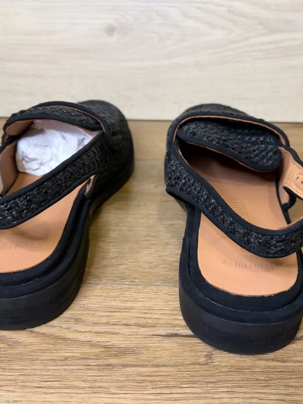 Gentle Souls Caleb Raffia Slingback Loafer Flats Size 9.5M